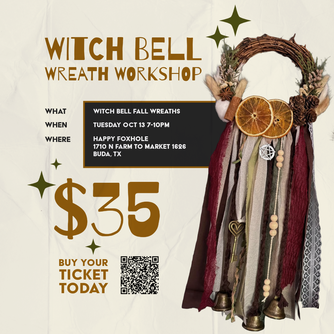 Witch Bells Wreath | Happy Foxhole October Craft Class